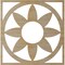 Ekena Millwork Blume Wood Fretwork Pierced Ceiling Medallion, Hickory, 30"OD x 10 3/8"ID x 3/8"T CMWP30X30X0375BLHI - alternate 5